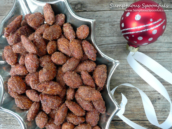 Cinnamon Roasted Almonds ~ Sumptuous Spoonfuls #cinnamon #almond #recipe