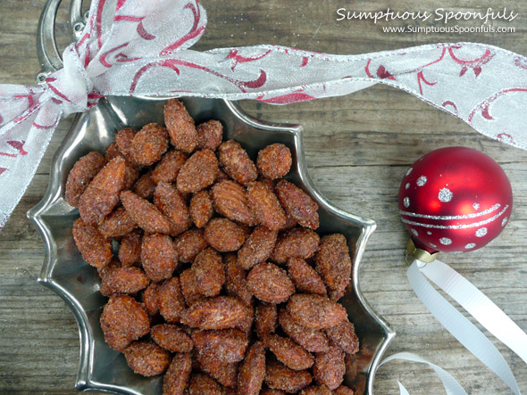 Cinnamon Roasted Almonds ~ Sumptuous Spoonfuls #cinnamon #almond #recipe