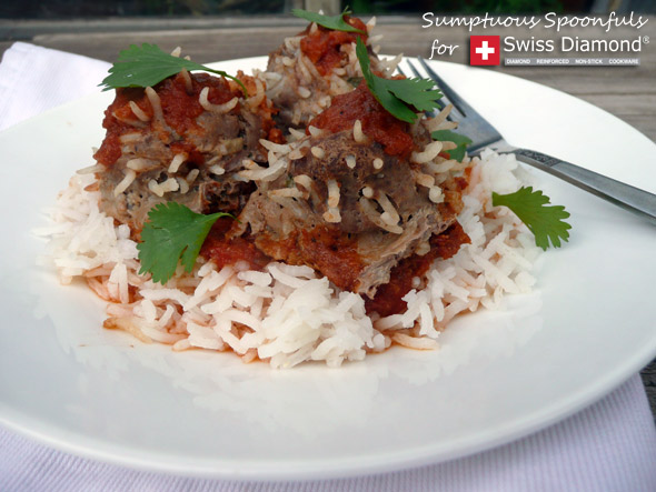 Porcupine Meatballs ~ Sumptuous Spoonfuls #meatballs #rice #recipe