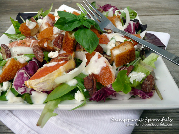 Cara Cara Orange Chicken Goat Cheese Salad