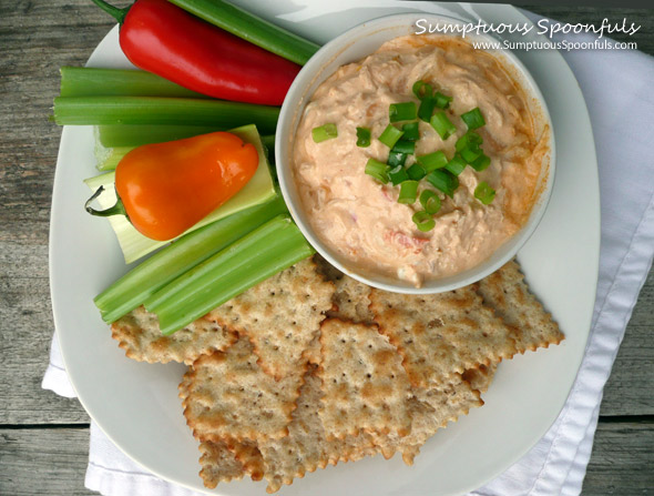 Buffalo Chicken "Devil" Dip - Lightened Up