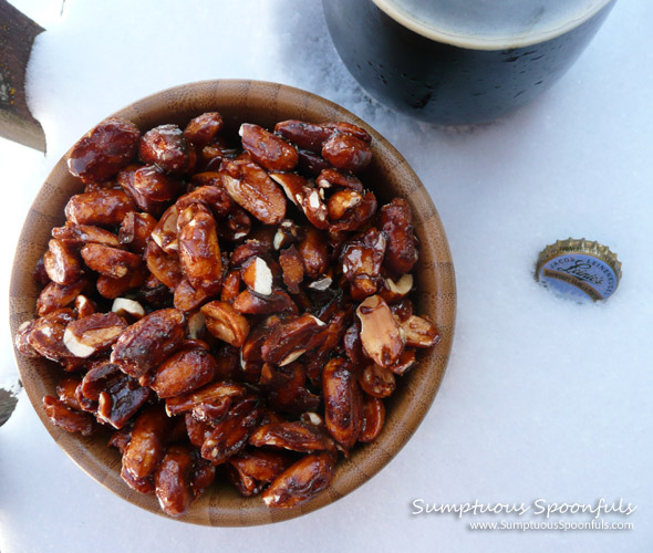 Snowdrift Vanilla Porter Beer Nuts ~ from Sumptuous Spoonfuls #beer #nuts #recipe