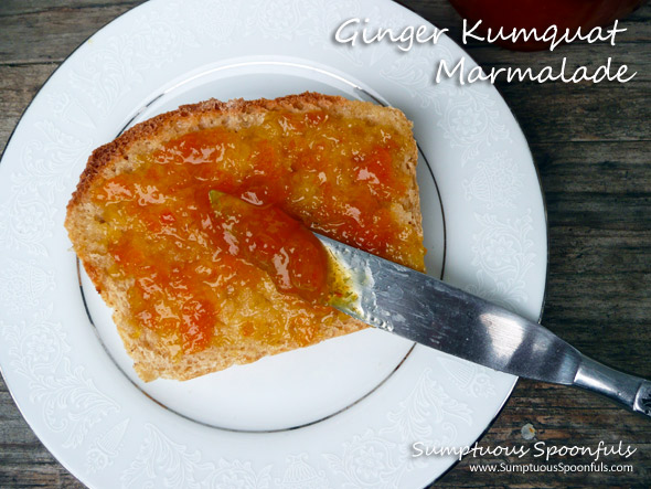 Super Easy Ginger Kumquat Microwave Marmalade