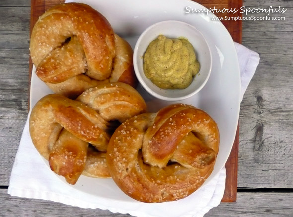 Authentic German Pretzels ~ Sumptuous Spoonfuls #pretzel #recipe
