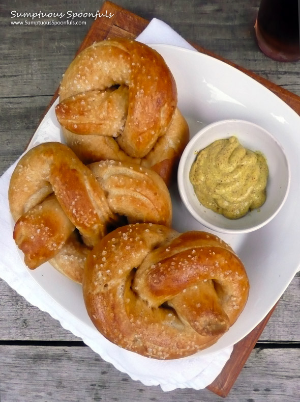 Authentic German Pretzels ~ Sumptuous Spoonfuls #pretzel #recipe