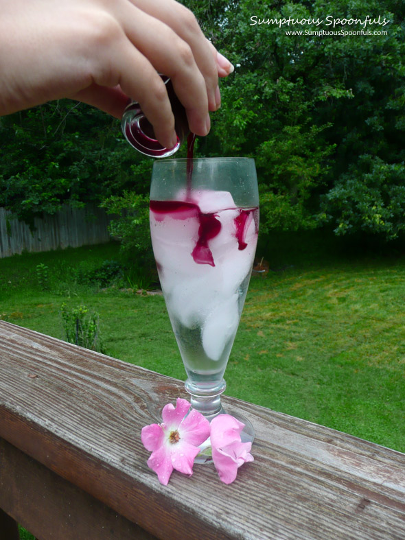 Mulberry Maple Rose Cream Sodas ~ Sumptuous Spoonfus #summer #drink #recipe