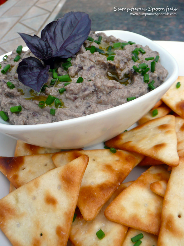 Black Bean Baba Ghanoush ~ Sumptuous Spoonfuls #Mediterranean #dip #recipe