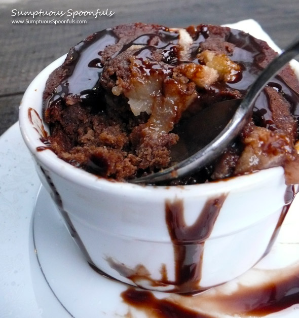 Chocolate Pear Cobbler ~ Sumptuous Spoonfuls #dessert #recipe