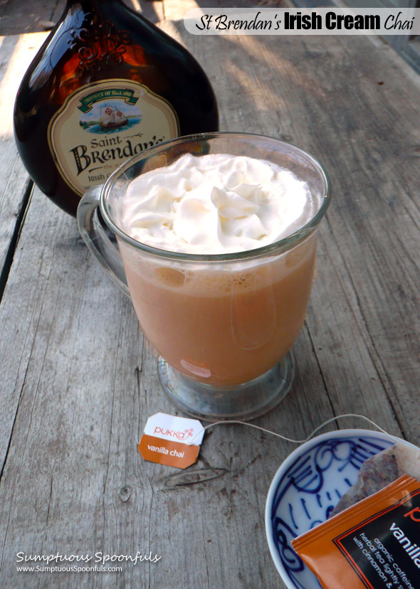Irish Cream Chai ~ Sumptuous Spoonfus #Hot #Tea #Cocktail 