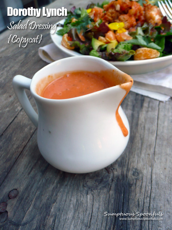 Copycat Dorothy Lynch Salad Dressing ~ Sumptuous Spoonfuls #copycat #DorothyLynch #salad #dressing #lowfat #lowsugar #recip