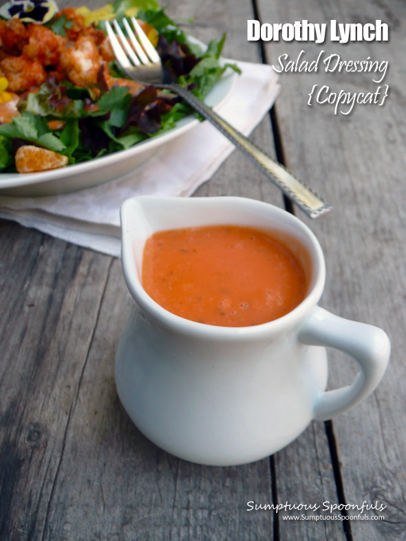 Copycat Dorothy Lynch Salad Dressing ~ Sumptuous Spoonfuls #copycat #DorothyLynch #salad #dressing #lowfat #lowsugar #recip