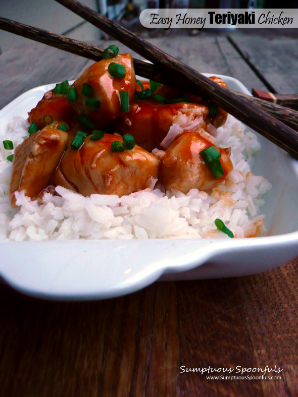 Easy Honey Teriyaki Chicken ~ Sumptuous Spoonfuls #quick #teriyaki #chicken #recipe