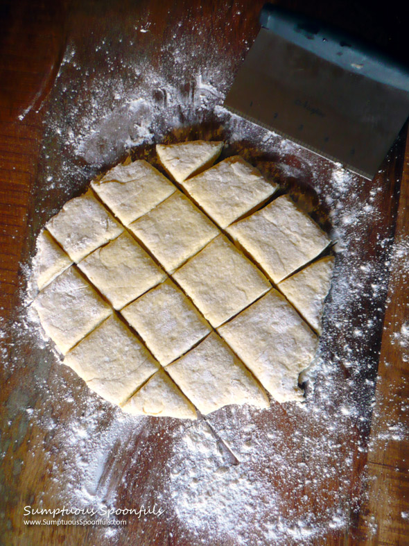 Cutting Pillow Biscuits