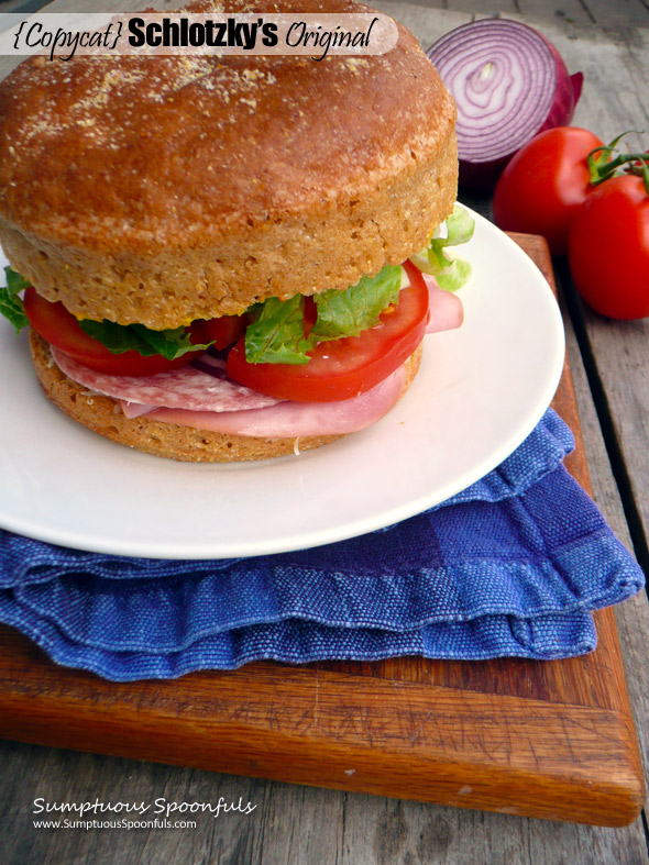 Copycat Schlotzky's Original Sandwich Recipe ~ Sumptuous Spoonfuls #sandwich #recipe