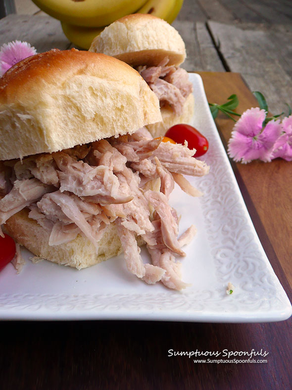 Hawaiian Kalua Pork ~ Sumptuous Spoonfuls #easy #ovenbaked #smoky #pork #recipe