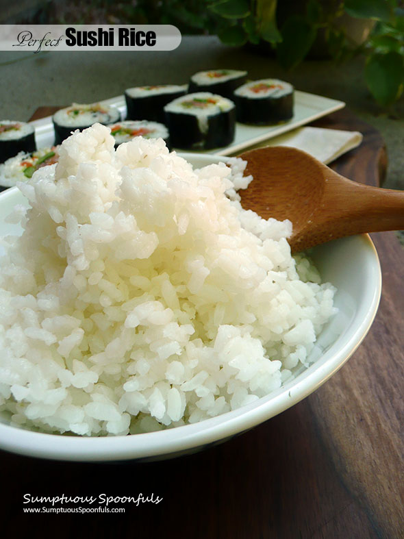 Perfect Sushi Rice ~ Sumptuous Spoonfuls #sticky #sushi #rice #recipe