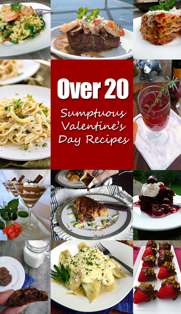 Over 20 Sumptuous Valentine's Day Recipes ~ Sumptuous Spoonfuls & Friends #Recipes