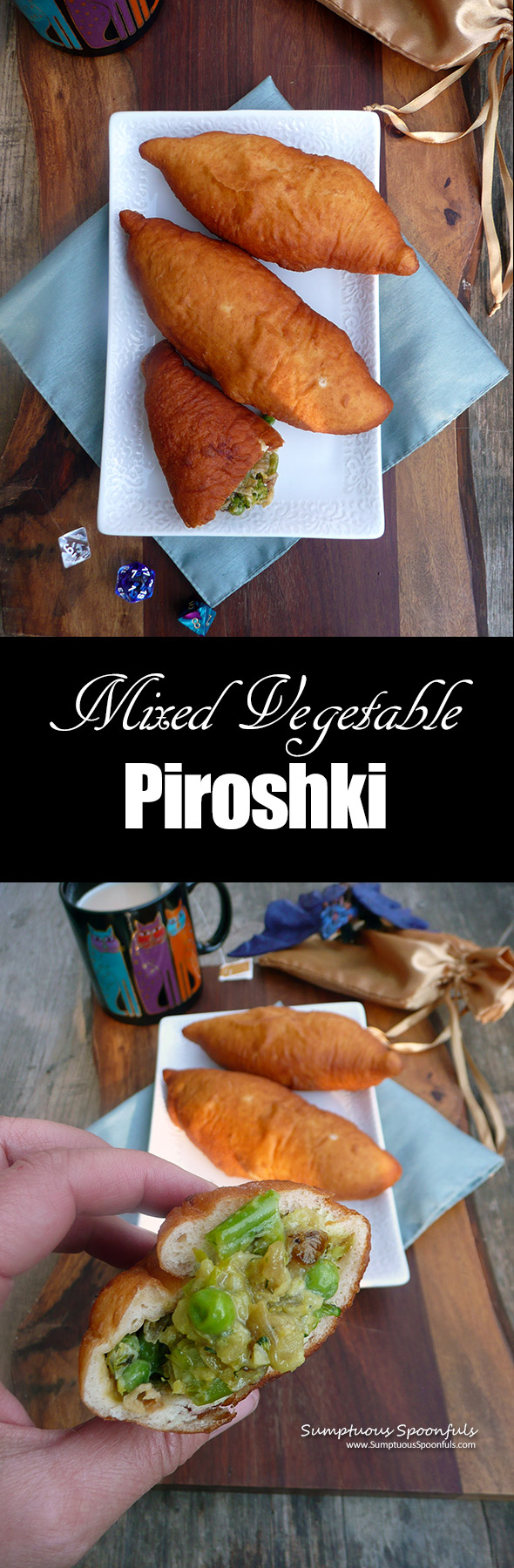 Mixed Vegetable Piroshki ~ Sumptuous Spoonfuls #Russian #vegetarian #pocketsandwich