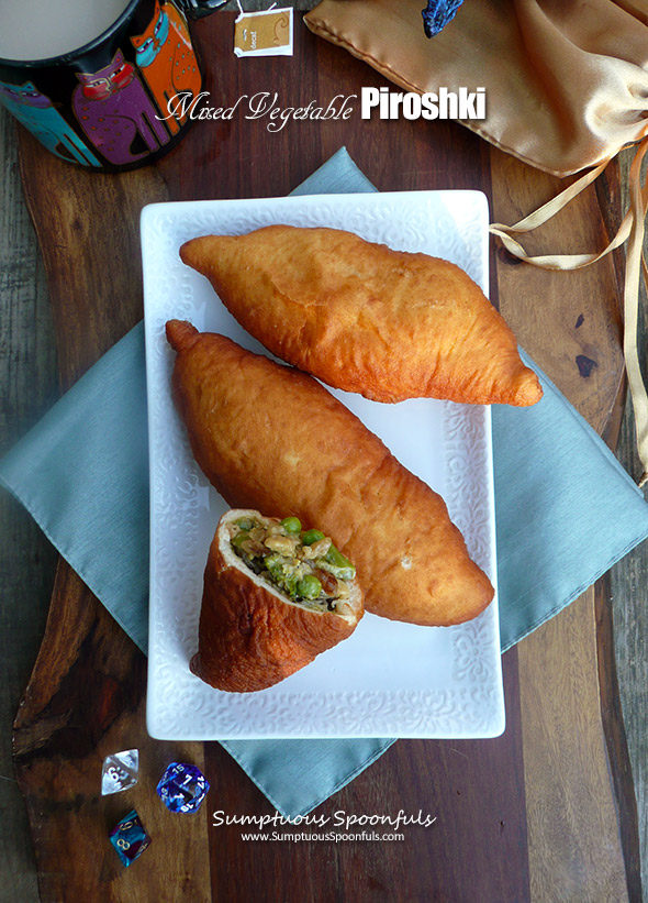 Mixed Vegetable Piroshki ~ Sumptuous Spoonfuls #Russian #vegetarian #pocketsandwich