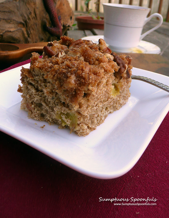 Rhubarb Coffee Cake Sour Cream