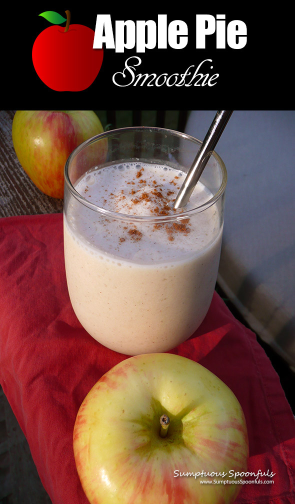 Apple Pie Smoothie ~ Sumptuous Spoonfuls #apple #pie #smoothie