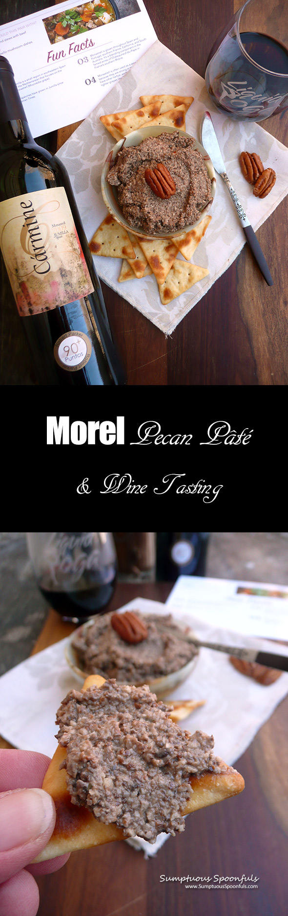 Morel Pecan Pate & Weekly Tasting Review ~ Sumptuous Spoonfuls #vegan #mushroom #pate #recipe