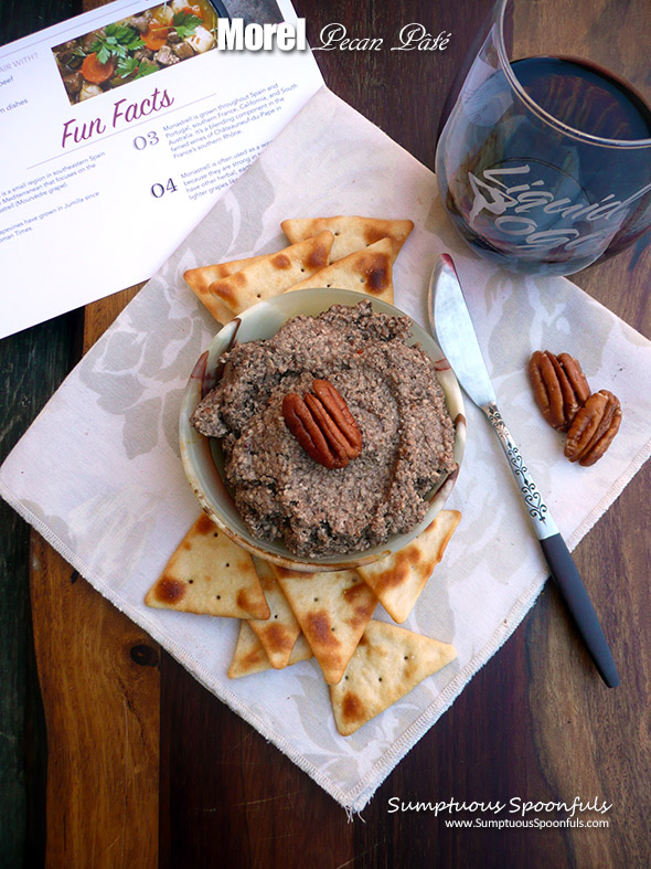 Morel Pecan Pate & Weekly Tasting Review ~ Sumptuous Spoonfuls #vegan #mushroom #pate #recipe