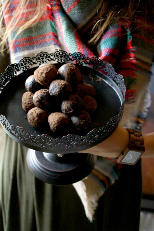 Dark Chocolate Red Wine Truffles