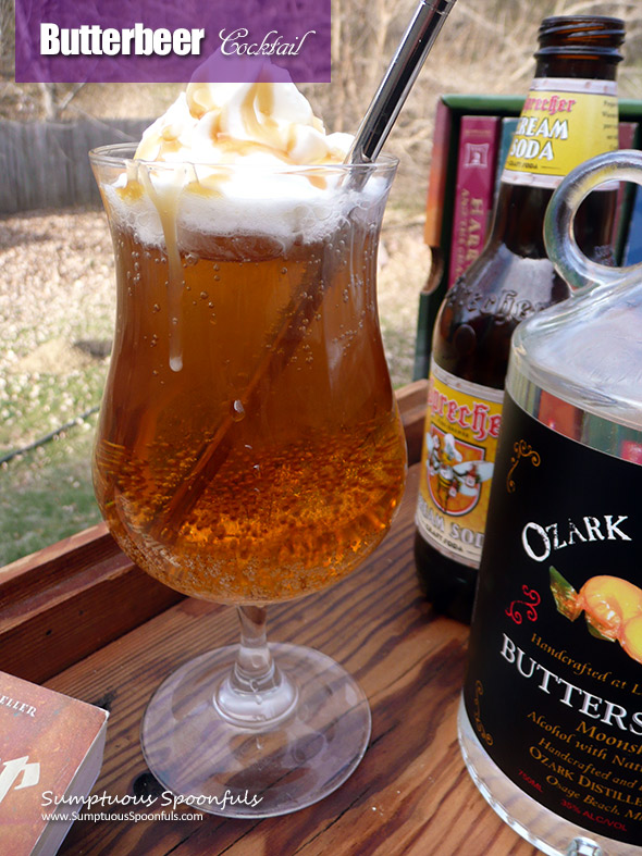 Butterbeer Cocktail ~ Learn how to make Harry Potter style butterbeers for adults at home