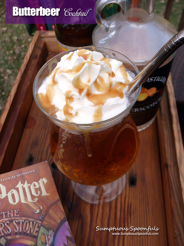 Butterbeer Cocktail ~ Learn how to make Harry Potter style butterbeers for adults at home