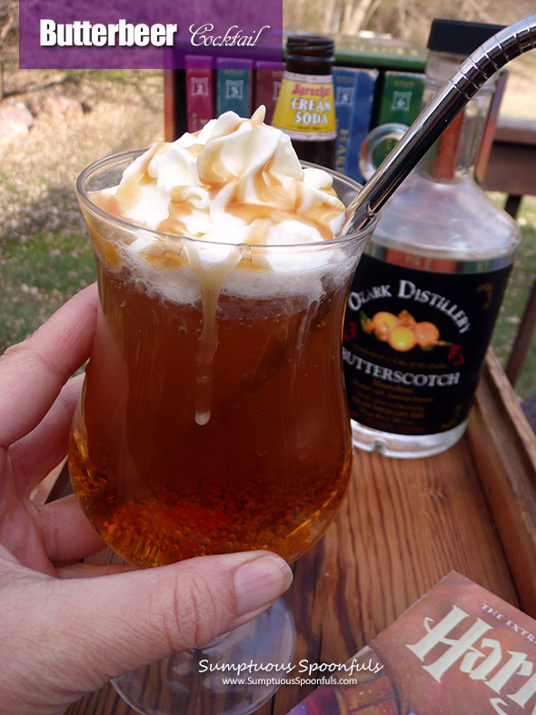 Butterbeer Cocktail ~ Learn how to make Harry Potter style butterbeers for adults at home