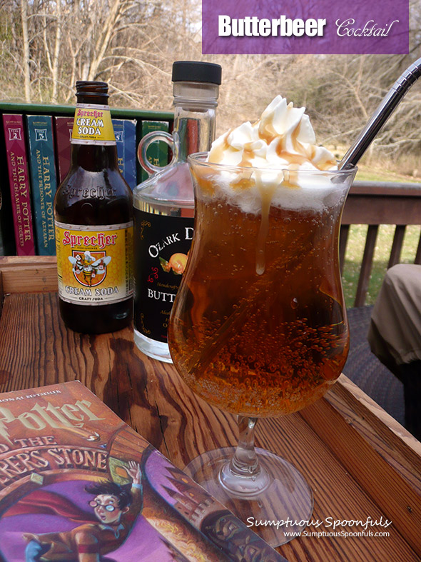 Butterbeer Cocktail ~ Learn how to make Harry Potter style butterbeers for adults at home
