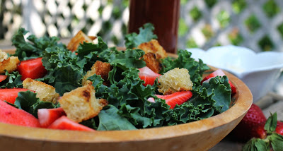 Strawberry Kale Salad ~ Cooking with Mary & Friends