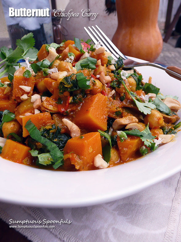 Butternut Chickpea Curry ~ a delightful plant-based meal that's full of flavor!