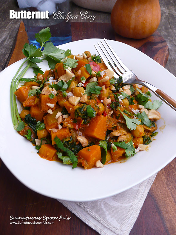 Butternut Chickpea Curry ~ a delightful plant-based meal that's full of flavor!