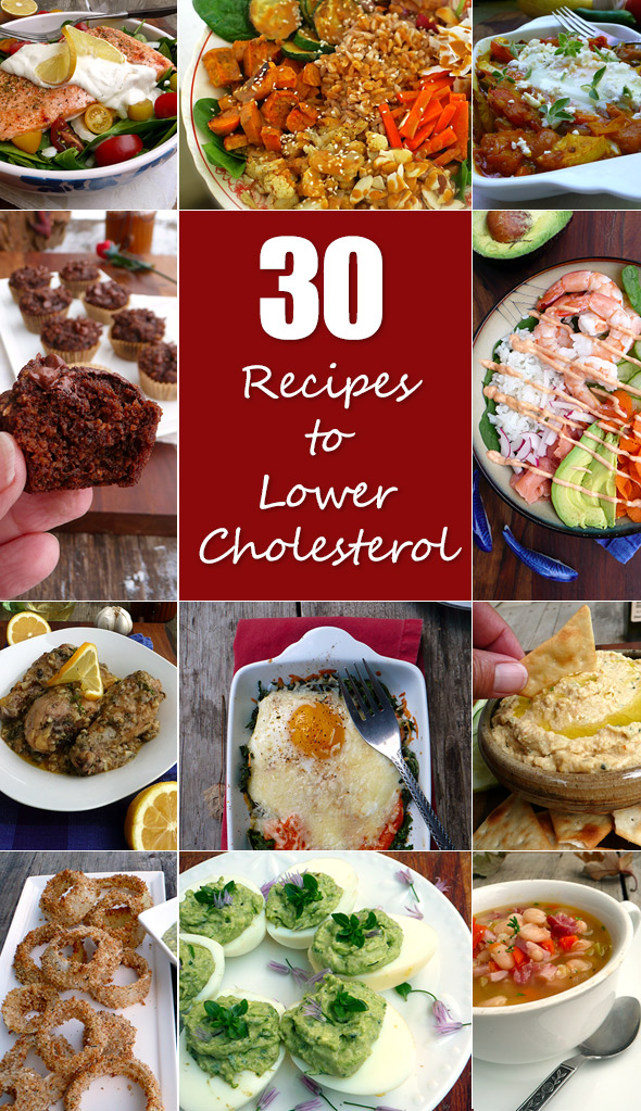 30 Recipes to Lower Cholesterol ~ delicious heart healthy recipes your body and taste buds will love