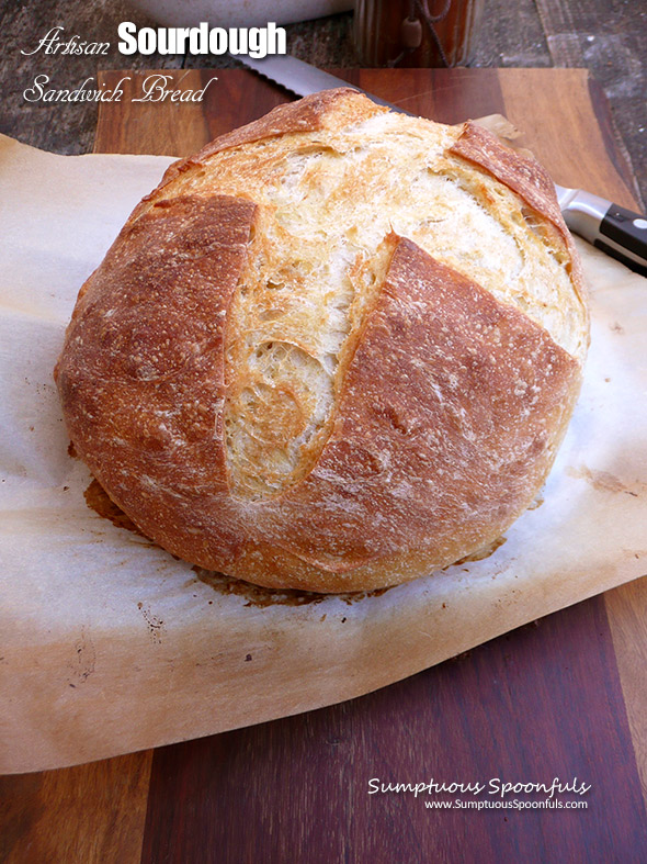 Artisan Sourdough Sandwich Bread ~ beautiful, delicious sourdough without a lot of fuss.