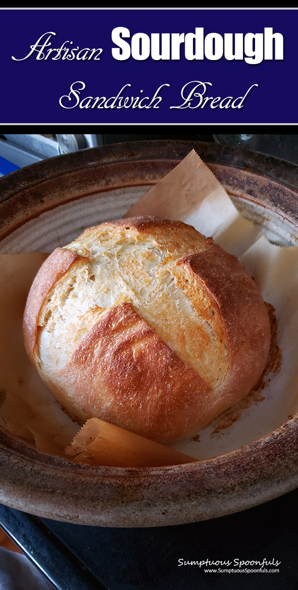 Artisan Sourdough Sandwich Bread ~ beautiful, delicious sourdough without a lot of fuss.
