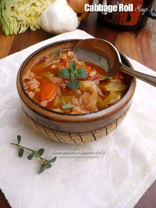 Cabbage Roll Soup ~ everything you love about stuffed cabbage rolls but in an easy stovetop soup! 