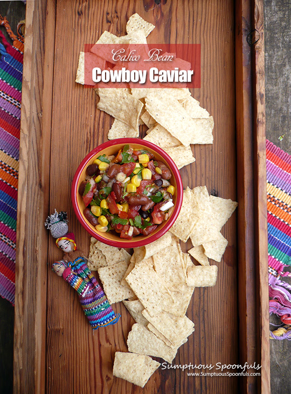 Calico Bean Cowboy Caviar ~ Who says black beans get all the fun? Mix up the beans in your cowboy caviar