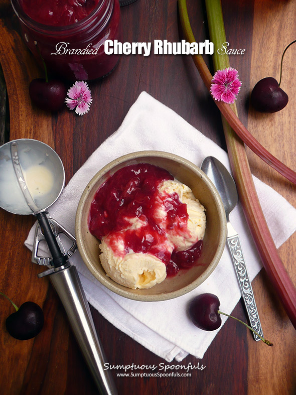 Brandied Cherry Rhubarb Sauce