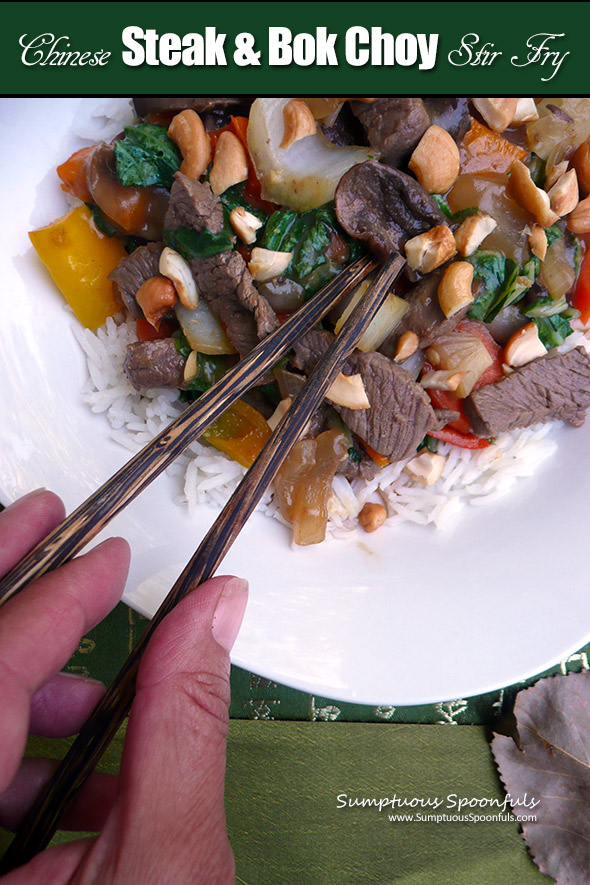 Chinese Steak & Bok Choy Stir Fry ~ skip the takeout and make it yourself!