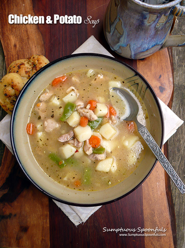 Chicken & Potato Soup with Carrots & Green Beans