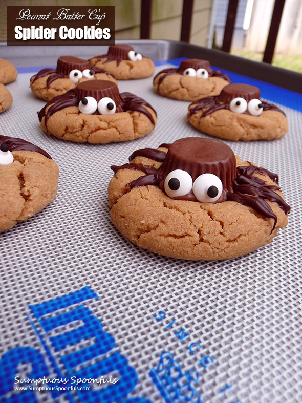 Peanut Butter Cup Spider Cookies #Choctoberfest with Imperial Sugar