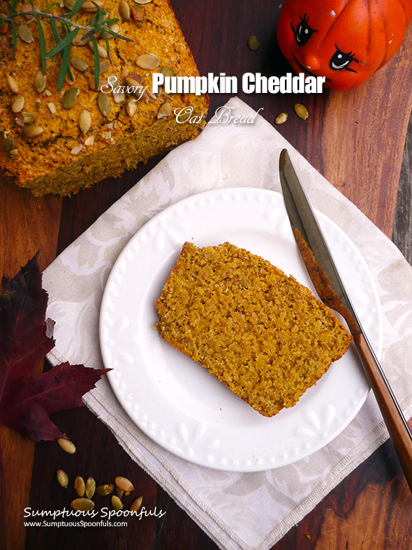 Savory Pumpkin Cheddar Oat Bread