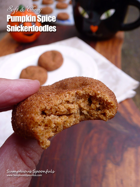 Soft & Chewy Pumpkin Spice Snickerdoodles