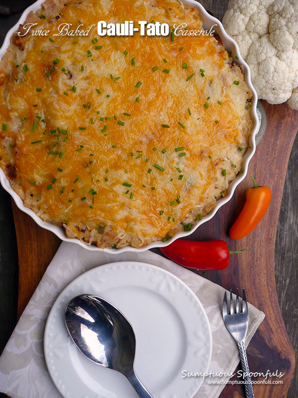 Twice Baked Cauli-Tato Casserole