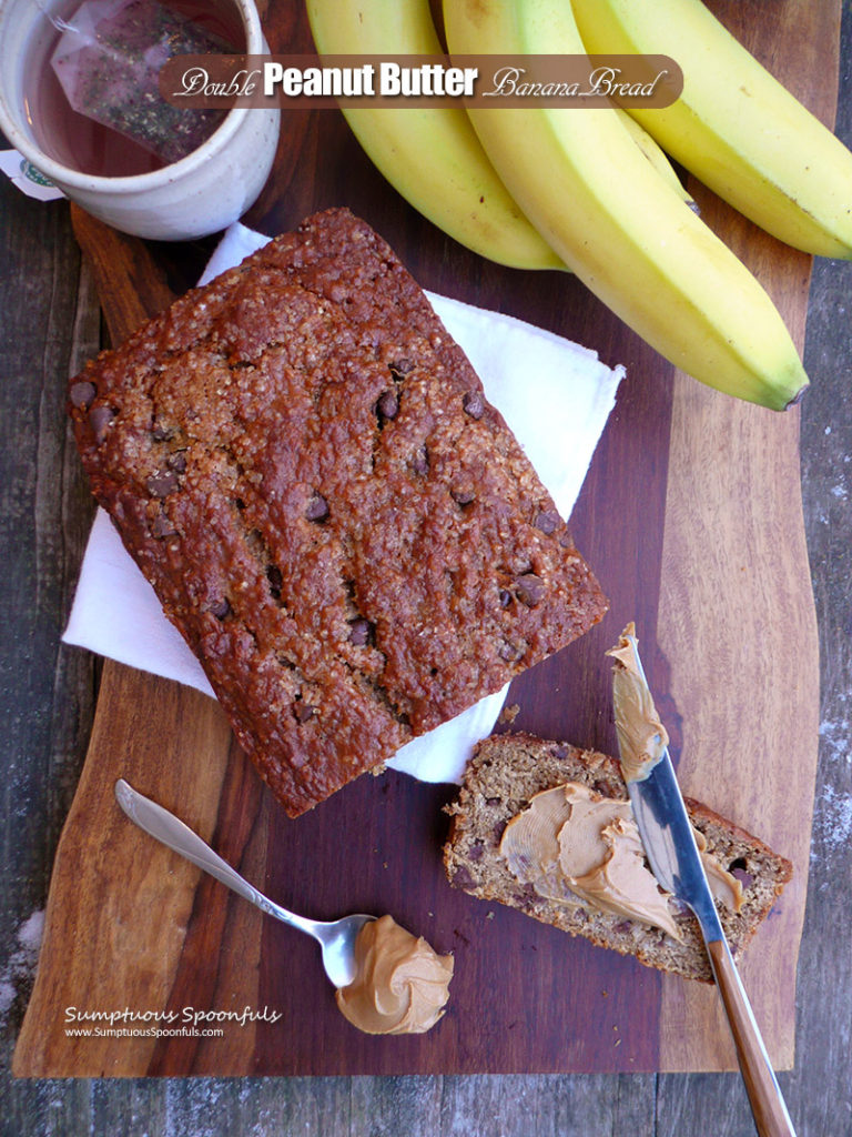 Double Peanut Butter Banana Bread