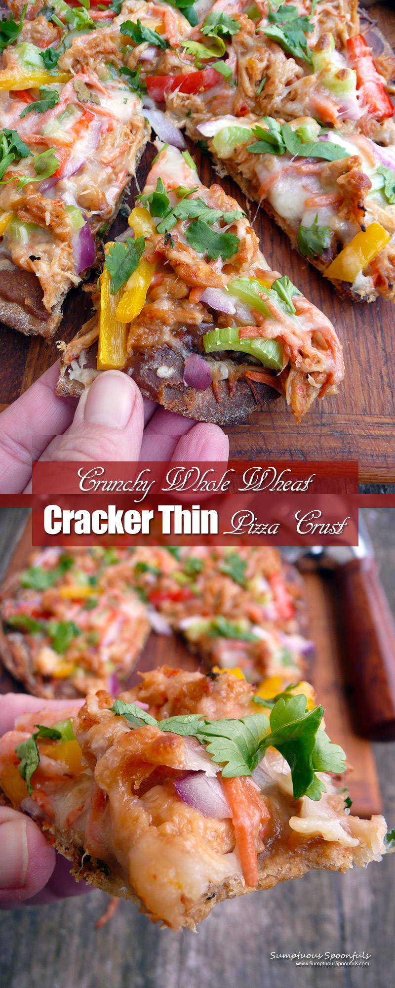 Crunchy Whole Wheat Cracker Thin Pizza Crust