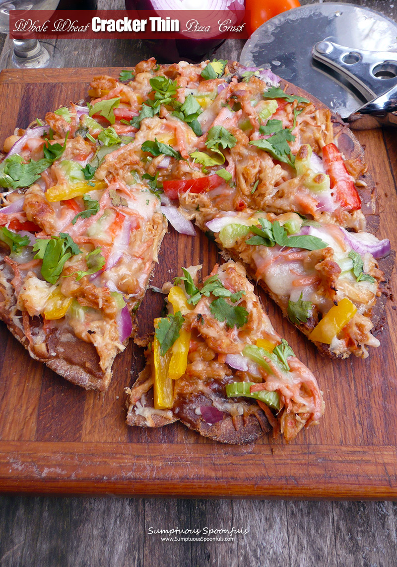 Crunchy Whole Wheat Cracker Thin Pizza Crust